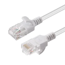 MicroConnect CAT6 U/UTP SLIM nettverkskabel 1,5 m, hvit, 1 Stykk, SEN-W128920966