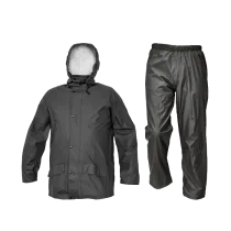 Gloves Pro REGNSTÄLL SIRET, Jakke- og buksesett- Hi-Vis, Sort, 1 Stykk, SGP-0312003060005-BLK-2XL, størrelse 2XL