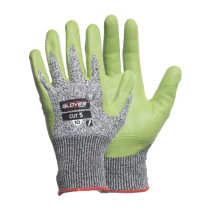Gloves Pro Level C kuttbestandige hansker, svart/grønn, 12 par, SGP-5616-070-BLK-7, størrelse 7