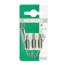 HiKOKI sikkerhetsbits Torx 1/4" 25 mm T10/T15/T20 3-pk