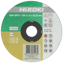 HiKOKI kappeskive Inox 115 x 1,0 x 22,23 mm flat