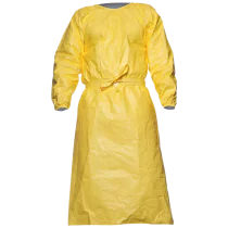 DuPont Tychem Frakk – God Beskyttelse Mot Kjemikalier (Gul, 25 Stykk, Størrelser: S, M, L, 2XL), SSK-529