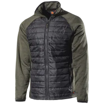 L.Brador Hybridjakke – Komfortabel, varmende (800053403, Svart/Grønn, 1 Stykk, størrelse-XS)