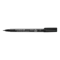 Staedtler Lumocolor Penn – Hurtigtørkende, Permanent (STA3189, Svart, 10 Eske)