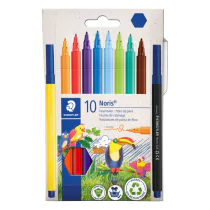 Staedtler Filtpenn Noris Club – Høy Kvalitet, Vannbasert (STA326C10, 1 Eske)