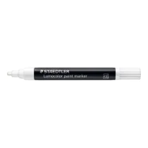 Staedtler Lumocolor Paintmarker – Permanent, Vanntett (STA3490, Hvit, 10 Eske)
