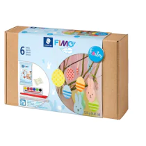 Staedtler Fimo Air Modellkitt – Kreativ Set (STA81SET04, 1 Eske)